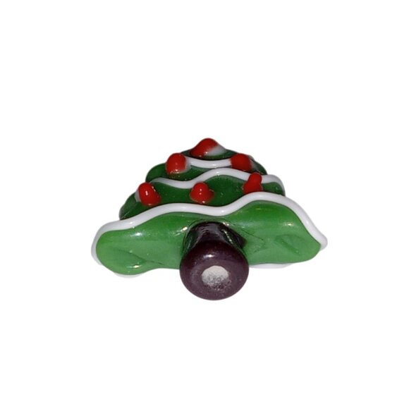 🎯 10 for $12 / Christmas Tree Bead, Lampwork Bead - Picture 3 of 9